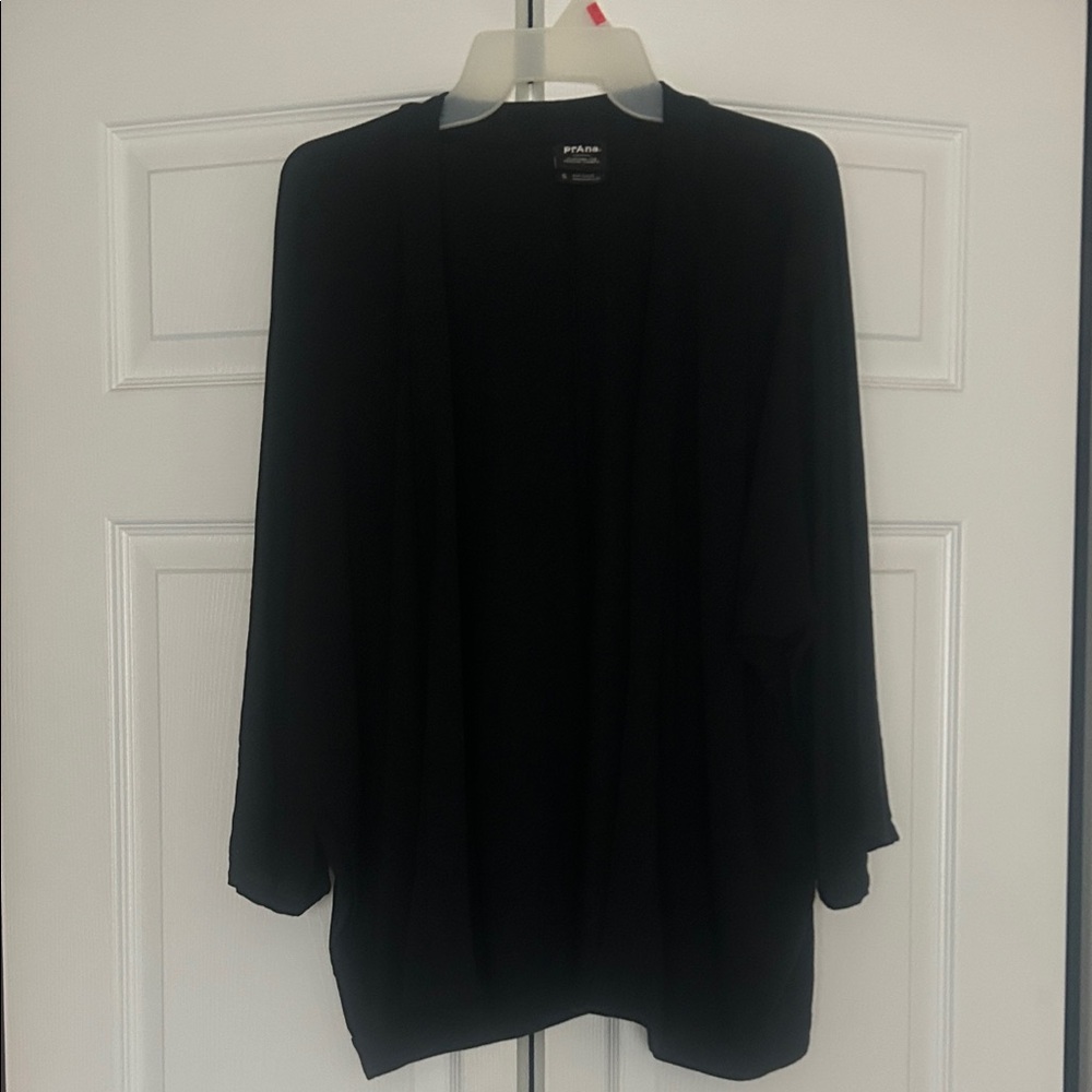 Prana Black Open-Front Women’s Cardigan